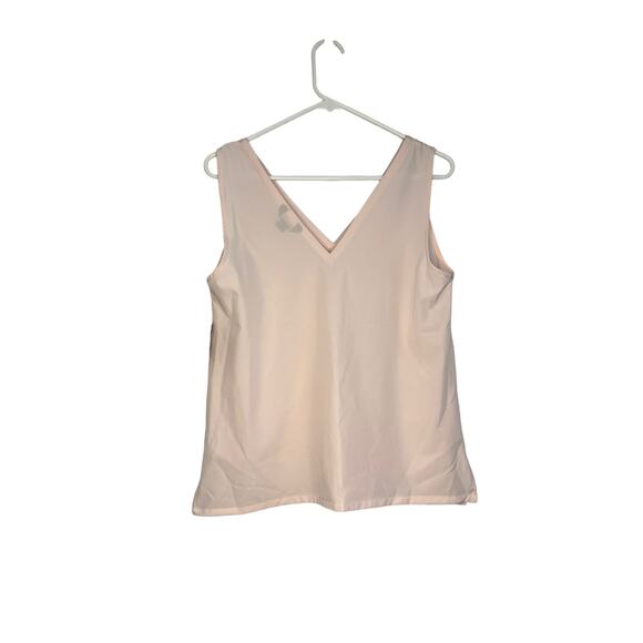 Eddie Bauer Spindrift V-Neck Tank Too Light Pink UPF 50+ Lightweight - Picture 5 of 7